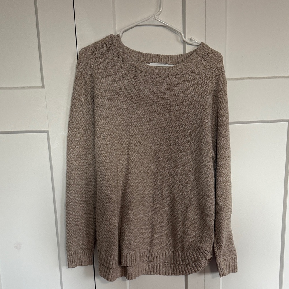 Pink Clover Women's Beige Crew Neck Sweater